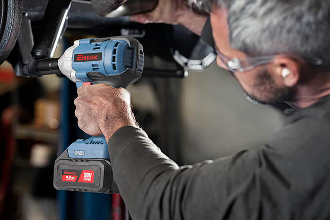 102477 KATSU FIT-BAT 21V Impact Screwdriver Wrench, 1/2 Inch 400Nm Cordless  Impact Brushless Motor Without Battery