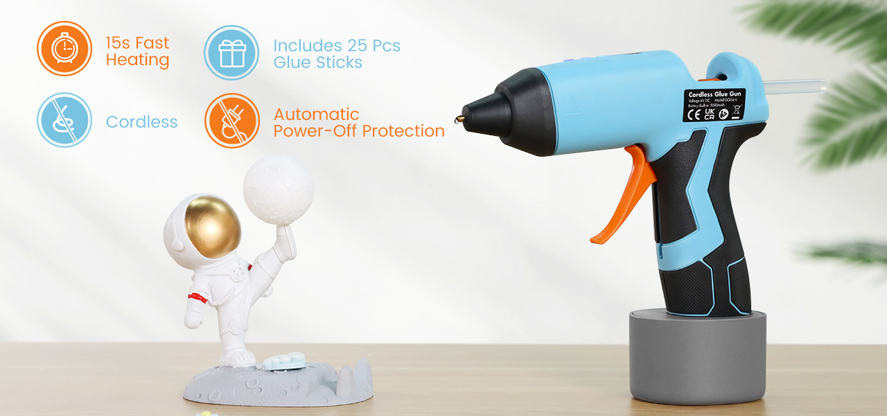 GoGonova Cordless Hot Glue Gun 