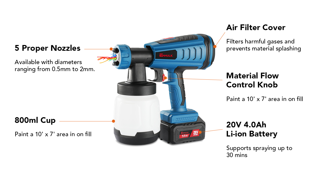 102395 KATSU Tools Cordless spray gun 