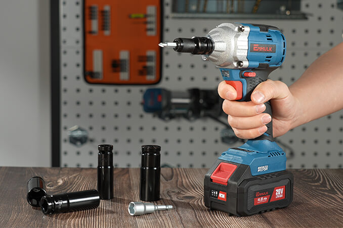 102477 KATSU FIT-BAT 21V Impact Screwdriver Wrench, 1/2 Inch 400Nm Cordless  Impact Brushless Motor Without Battery