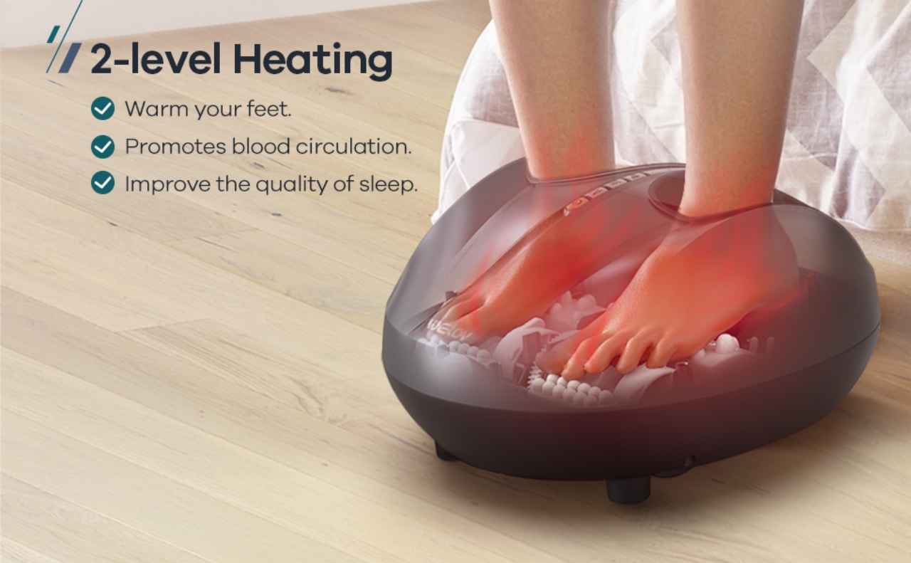 WELOV Foot Massager Machine for Neuropathy Pain, Deep Kneading Shiatsu Foot  Massager for Plantar Fas…See more WELOV Foot Massager Machine for