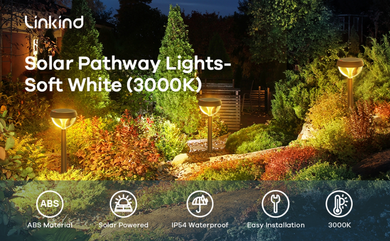 AiDot Linkind RGB Waterproof Solar Pathway Lights