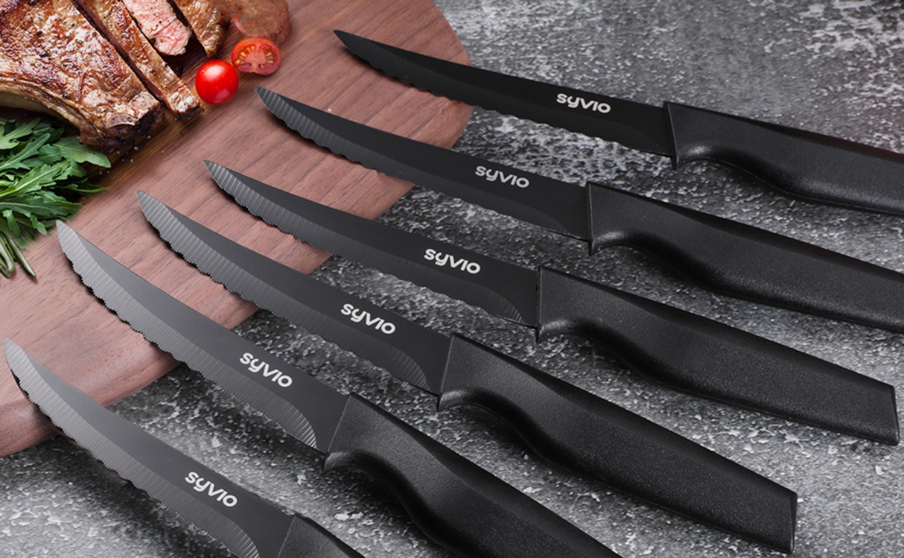 syvio Knife Sets for Kitchen with Block, Kitchen Knife Sets 14