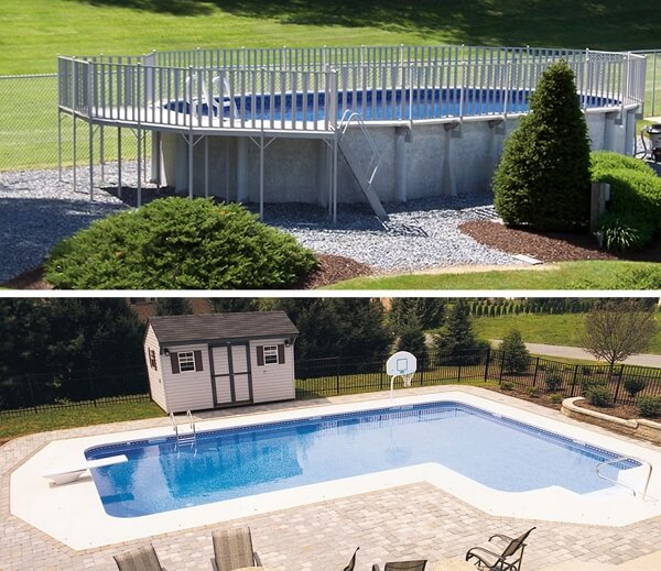 above-ground vs. in-ground pool