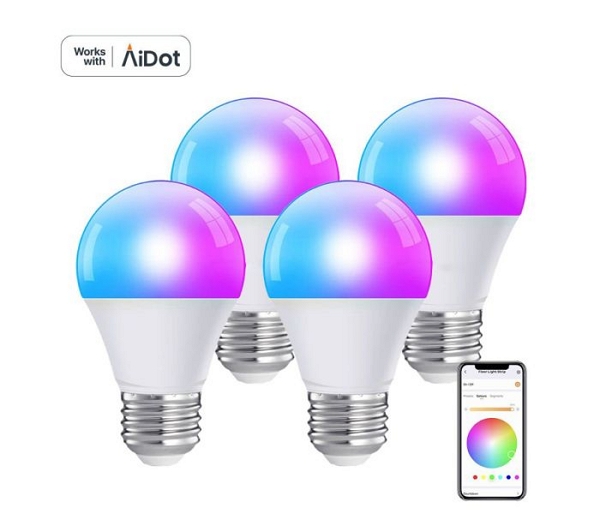 AiDot Smart WiFi RGBW Light Bulb