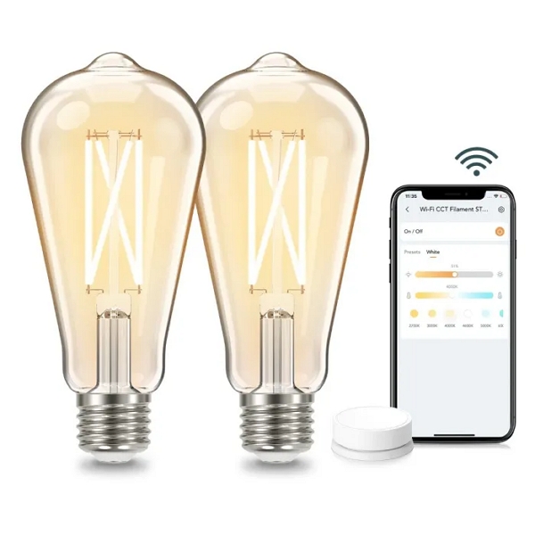 AiDot ST19 CCT Smart WiFi Edison Bulbs