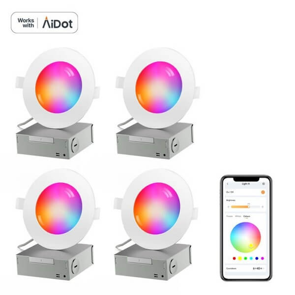 AiDot Orein Smart RGBWW Recessed Light