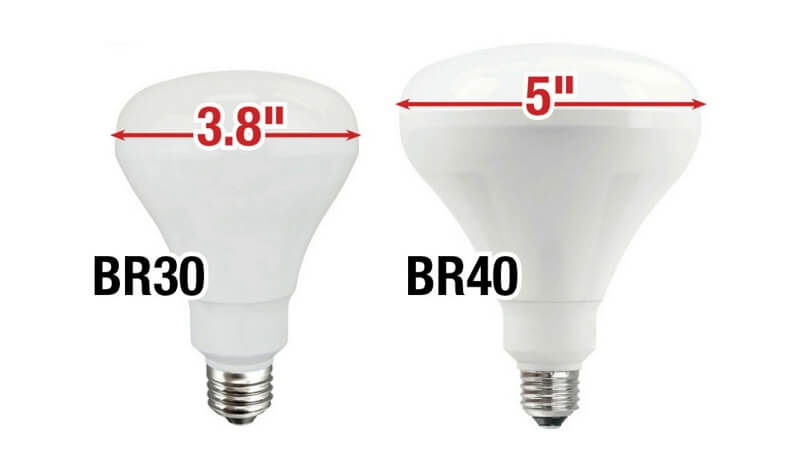 Light bulb deals sizes br30