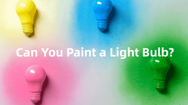 Painted light deals bulb