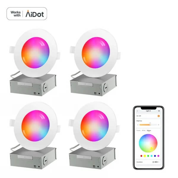 AiDot Orein Smart RGBWW Recessed Lights