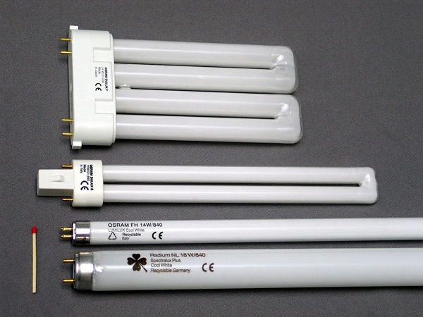 fluorescent tubes