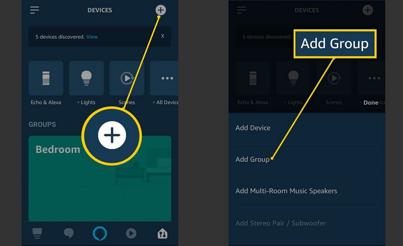 group control lights with Alexa