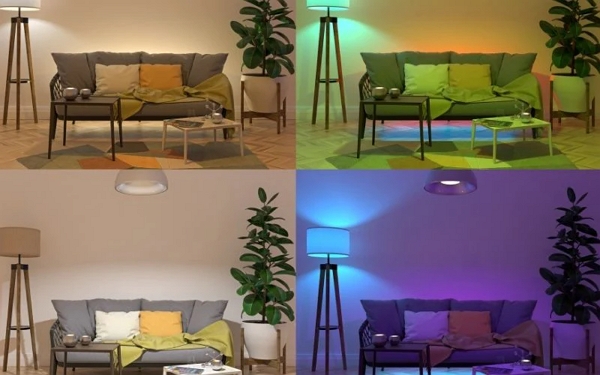 LED light color affects mood