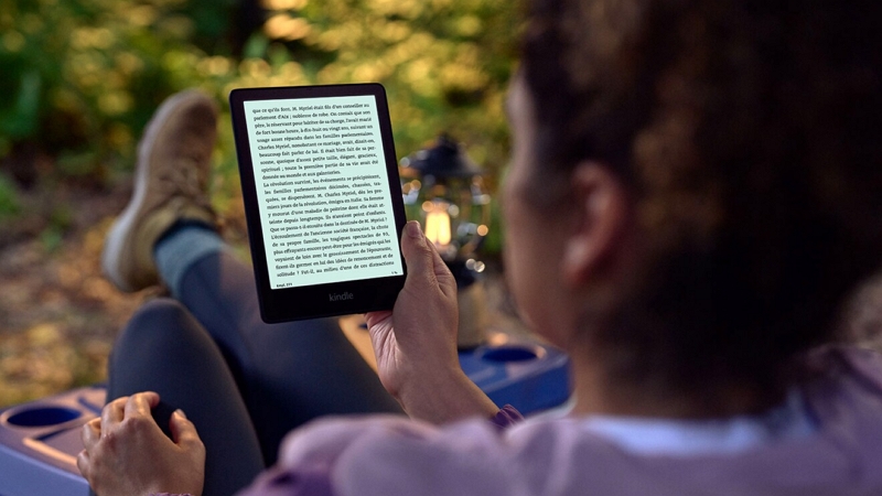 reading from a e-reader