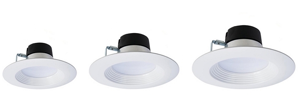 recessed lights in different sizes