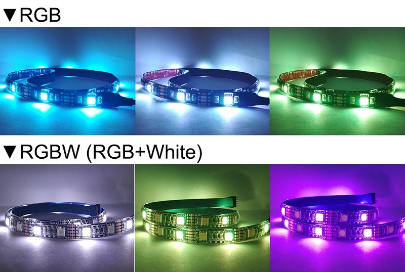 RGB vs. RGBW vs. RGBIC vs. RGBWW vs. RGBCCT LED Strip Lights