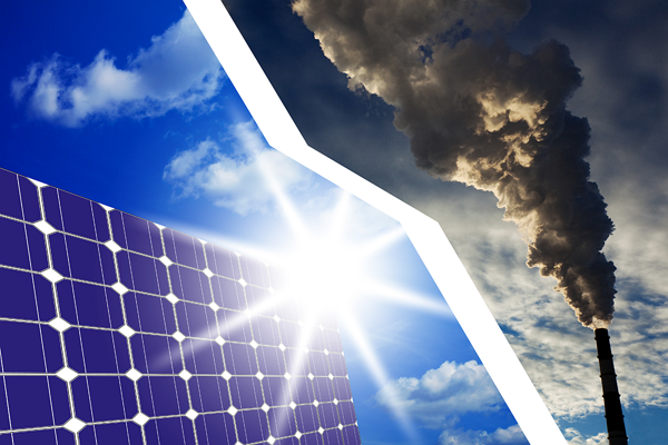 solar energy VS fossil fuels