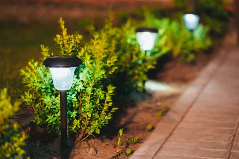 solar lights turn on at night