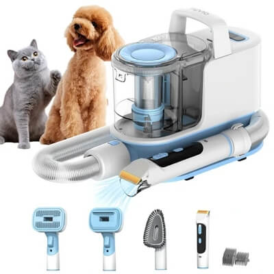 AiDot Syvio Pet Hair Vacuum & Pet Grooming Kit