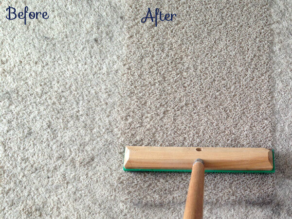 use a carpet rake 